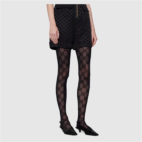 gucci strumpfhose schwarz gg|Gucci trousers and tights.